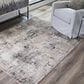 Ashley Elaning 5" x 7" Black, Gray and Cream Area Rug, , large