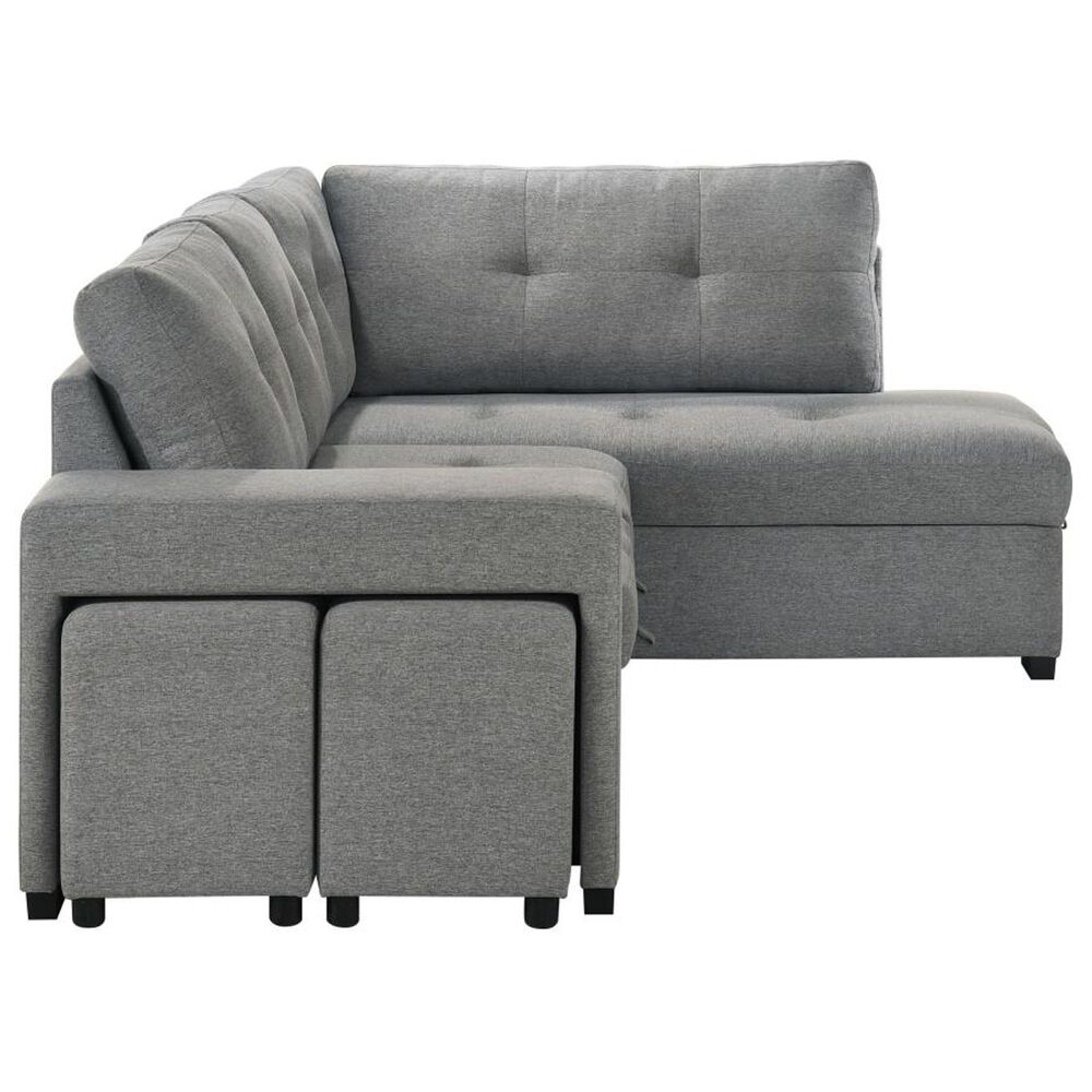 Coaster Roanne Loveaseat in Grey, , large