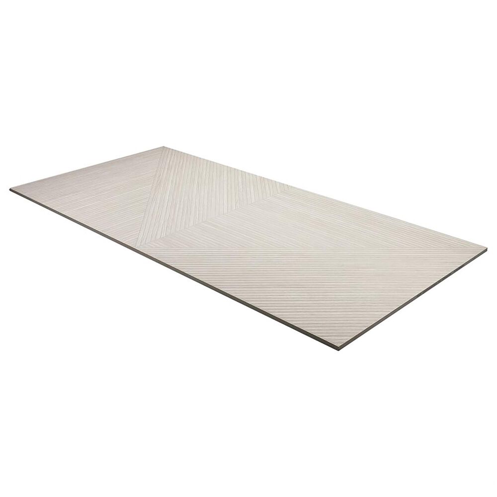 Soho Studio Lounge Ribbed Ash 24" x 48" Porcelain Tile, , large