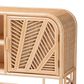 Baxton Studio Carabella 2-Door Rattan Storage Cabinet in Natural, , large
