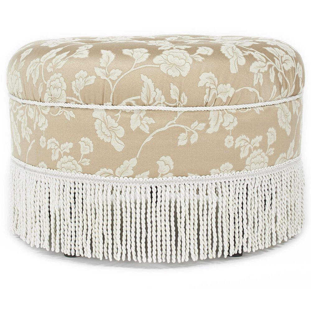 Jennifer Taylor Home Yolanda Standard Ottoman in Champagne Beige and Ivory, , large