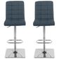 CorLiving Adjustable Square Base Barstool in Dark Blue (Set of 2), , large