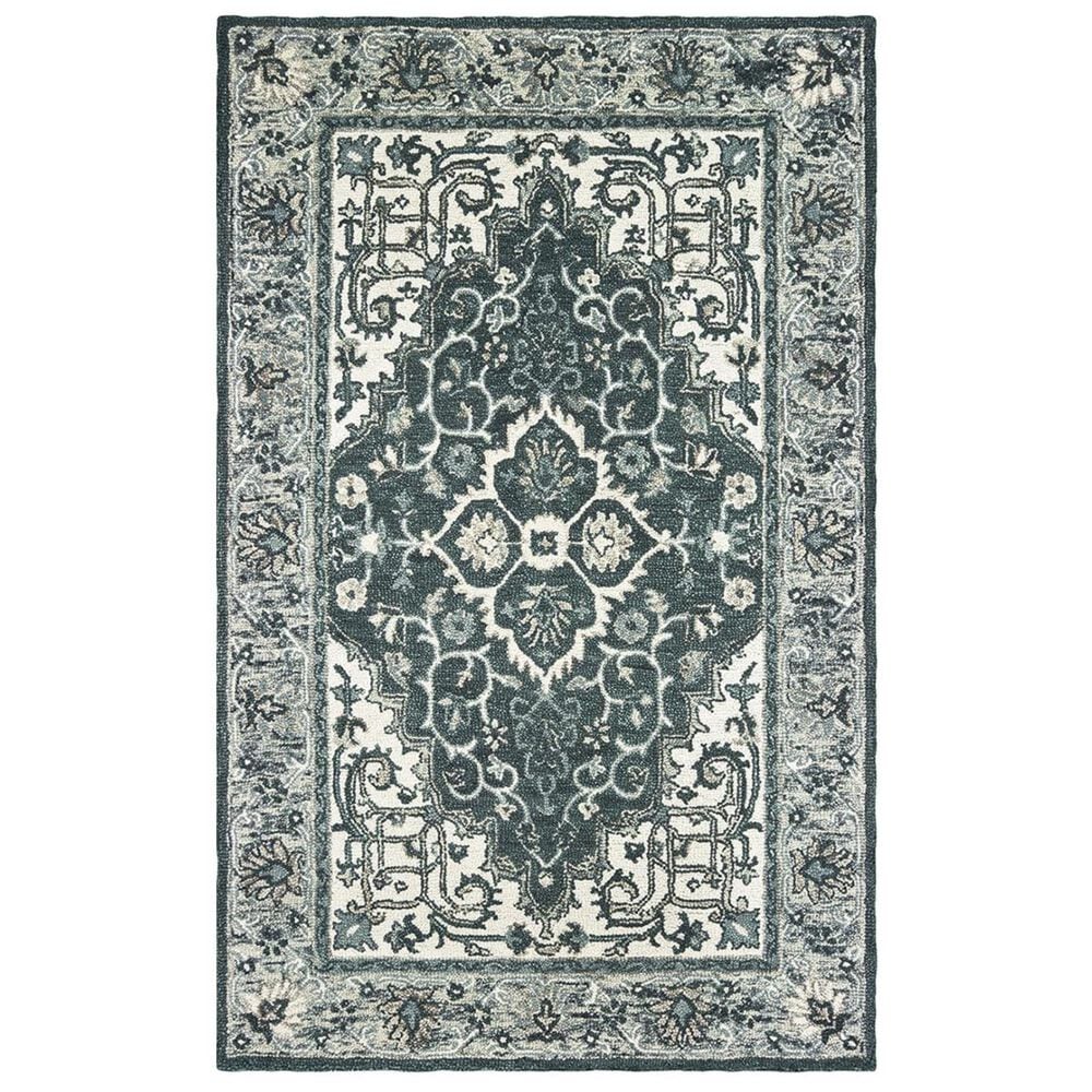 Oriental Weavers Zahra 75506 3"6" x 5"6" Grey and Blue Area Rug, , large