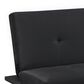Pacific Landing Stanford Push Back Convertible Sofa Bed in Black, , large