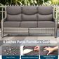 Sunwell Garden 5-Piece Conversation Set in Gray, , large