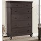 Riva Ridge Oxford 5-Drawer Chest in Peppercorn, , large