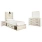 Ashley Cambeck 4 Piece Twin Single Storage Bed Set in Whitewash, , large