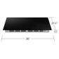 Samsung Bespoke 2-Piece Kitchen Package with White Bespoke 30" Double Wall Oven and Black 36" Induction Cooktop, , large