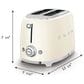 SMEG Retro-Style 2-Slice Toaster in Matte Emerald Green and Polished Chrome, , large