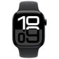 Apple Watch Series 10 GPS + Cellular 42mm Jet Black Aluminum Case with Black Sport Band - S/M, , large