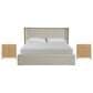 Universal Furniture Avaline Queen Storage Bed with Two Nightstands in Skylark, , large