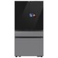 Samsung 28.6 Cu. Ft. Bespoke 4-Door French Door Refrigerator with AI Home & AI Vision Inside in Charcoal Glass and Stainless Steel, , large