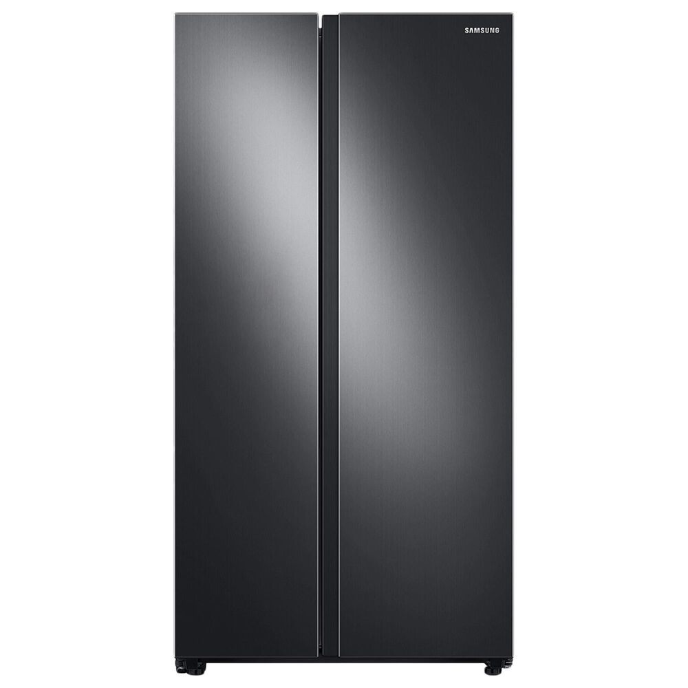 Samsung 28 Cu. Ft. Smart Side-by-Side Refrigerator in Black Stainless Steel, , large