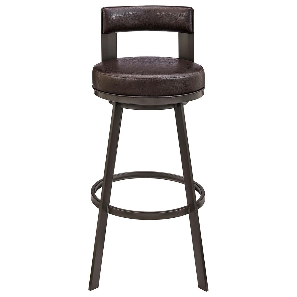 Blue River Flynn 26&quot; Swivel Counter Stool in Brown, , large