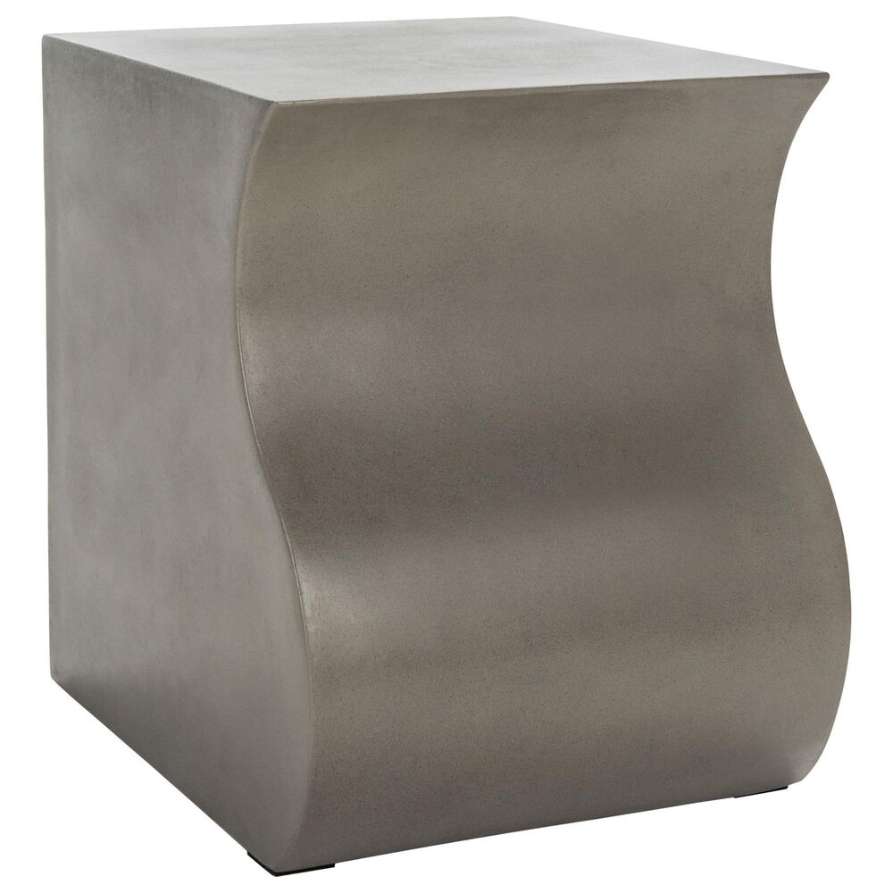 Safavieh Brisbane Patio Accent Stool in Grey, , large