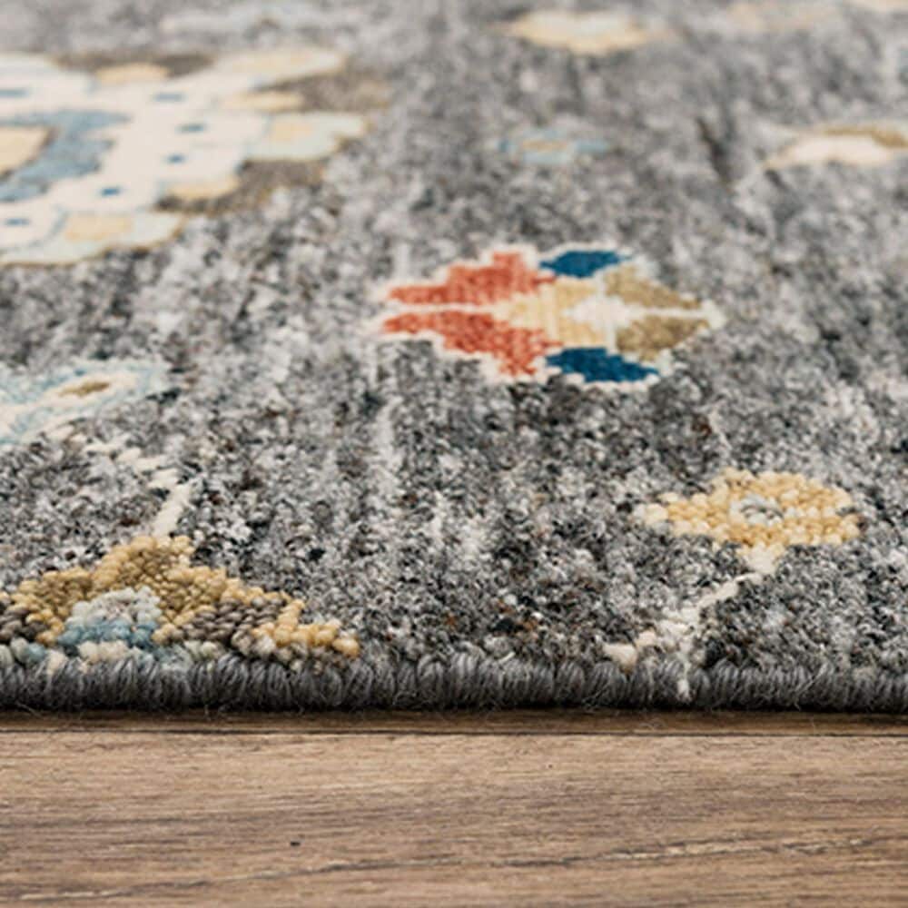 RIZZY Belmont 2' x 3' Gray and Multicolor Area Rug, , large