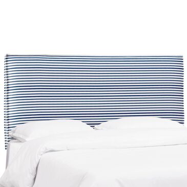 Skyline Furniture Lorel Twin Slipcover Headboard in Nautical Stripe Navy, , large