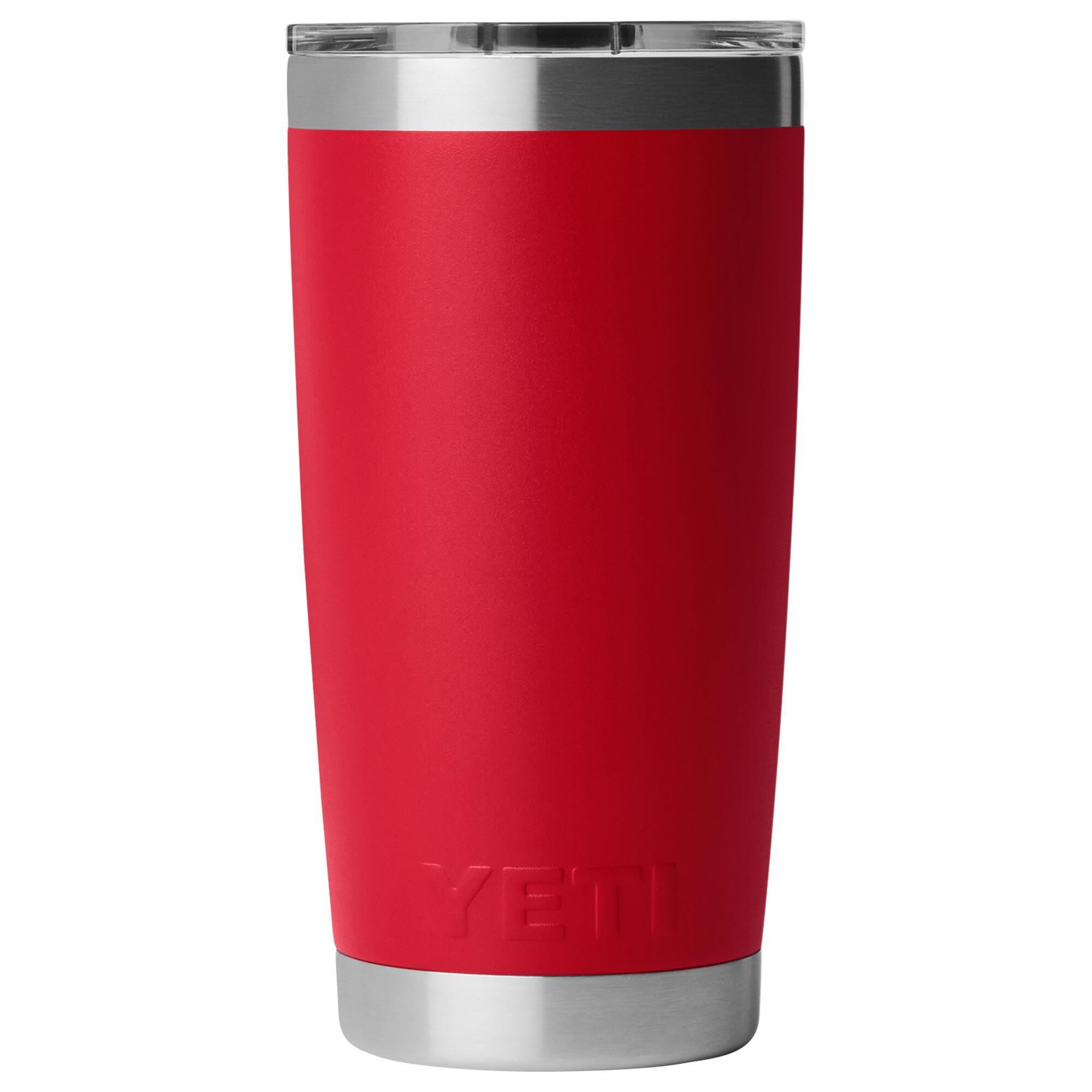 YETI Rambler 20 Oz Tumbler with Magslider Lid in Red and Badge