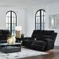Ashley Rhines Falls Power Reclining Loveseat in Onyx, , large