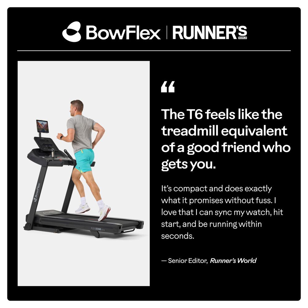 BowFlex T6 Folding Treadmill in Black, , large