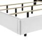 New Heritage Europa Queen Upholstered Panel Bed with Lighting in White, , large