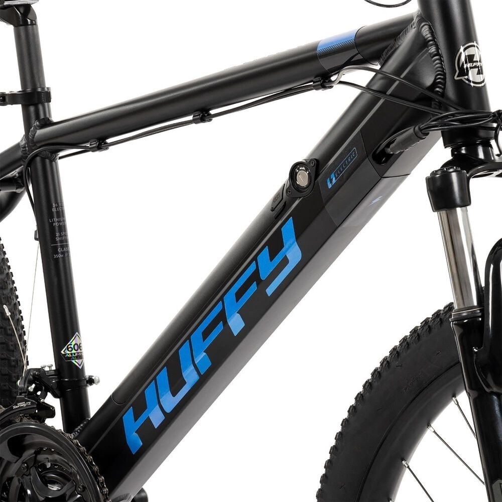 Huffy Eventis 27.5&quot; Mountain E-Bike with 350W Motor in Matte Black, , large
