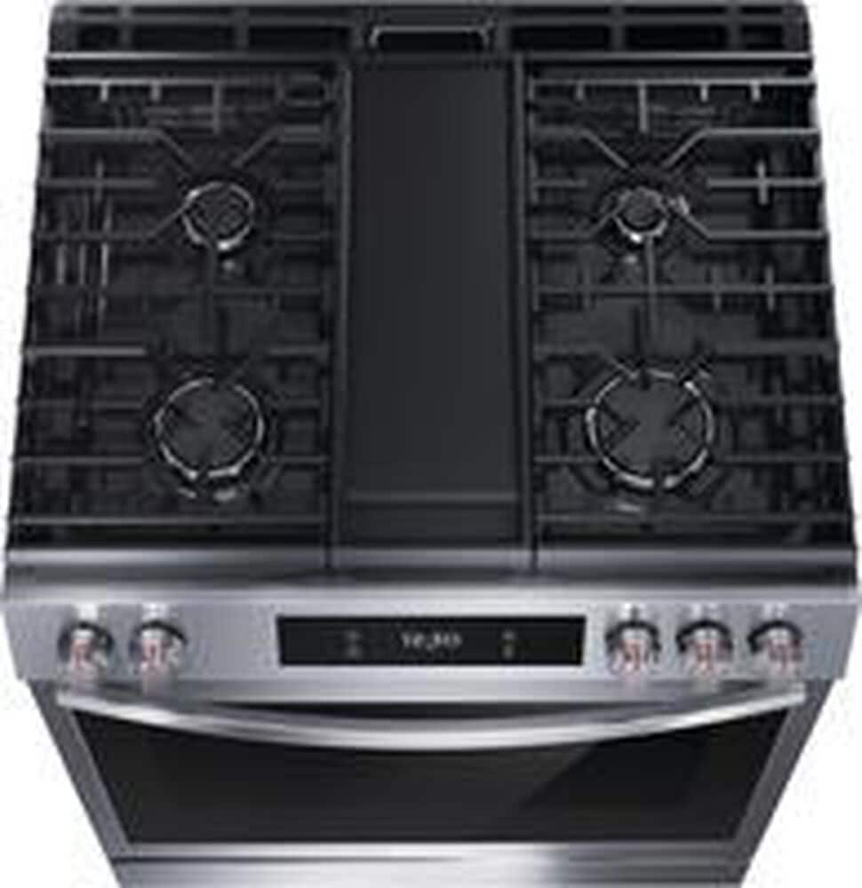 Frigidaire Gallery 30" Front Control Gas Range with Total Convection in Stainless Steel, , large