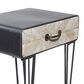 Uma Enterprises Modern Accent Table in Black, Brown and Gray, , large