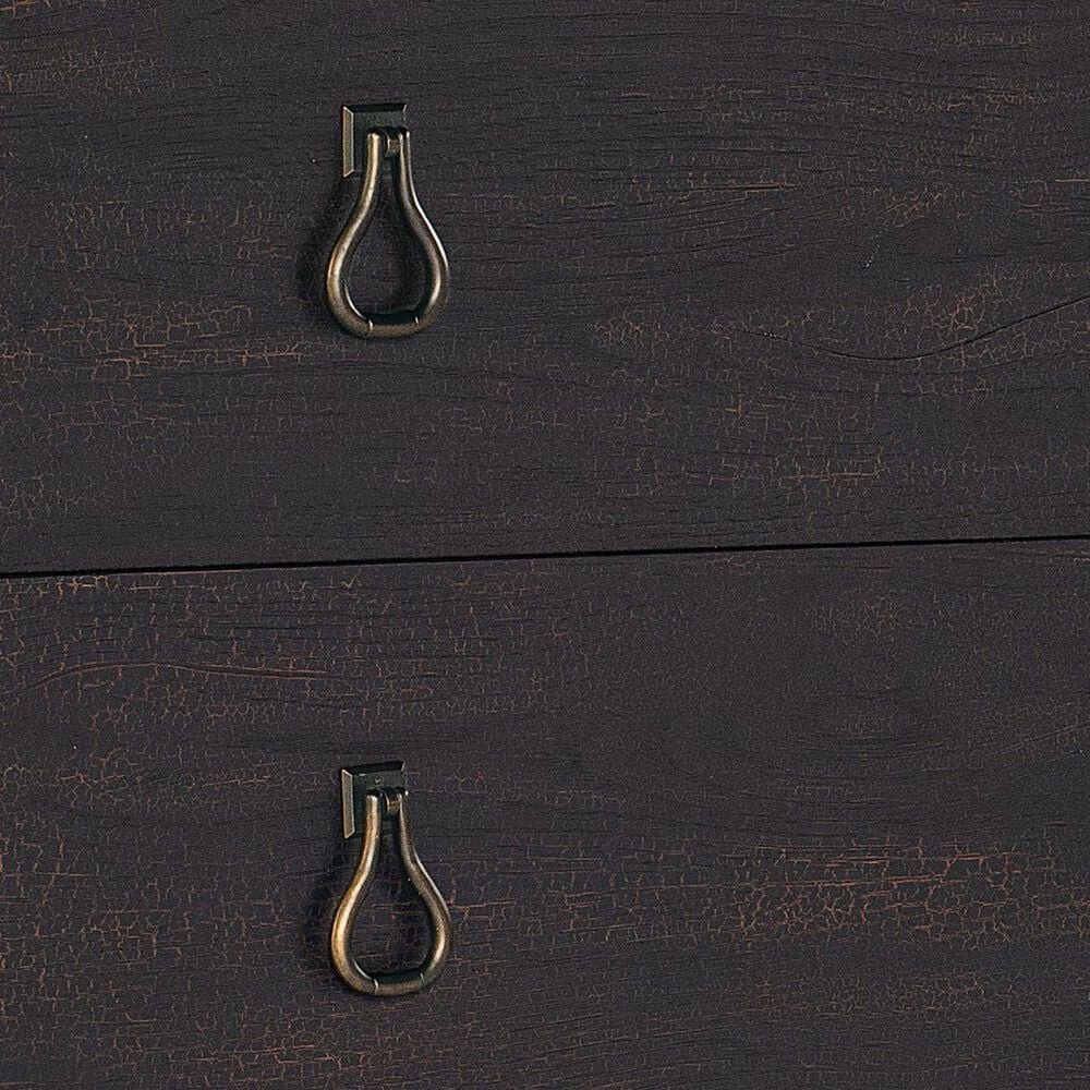 Hooker Furniture Big Sky Bachelor Chest in Charred Timber and Dark Brushed Bronze, , large