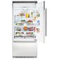 Viking Range 5 Series 20.4 Cu. Ft. Built-In Bottom Freezer Refrigerator with Right Hinge in Stainless Steel, , large