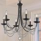 Golden Lighting Mirabella 6-Light Chandelier in Matte Black, , large