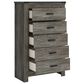 Ashley Frandern 6-Piece Twin Panel Storage Bedroom Set in Rustic Warm Gray, , large
