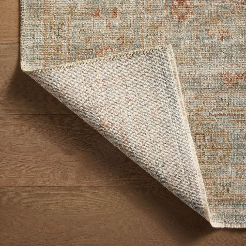 Loloi Heritage 10&#39; x 14&#39; Aqua and Terracotta Area Rug, , large