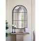 A&B Home Arched Wall Mirror in Black and Gold, , large