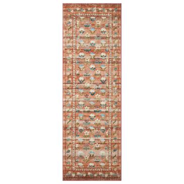 Rifle Paper Co. x Loloi Courtyard 2" x 5" Hadley Terracotta Runner, , large