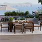 Hearth and Haven 7-Piece Outdoor Dining Set with Beige Cushions in Mocha, , large
