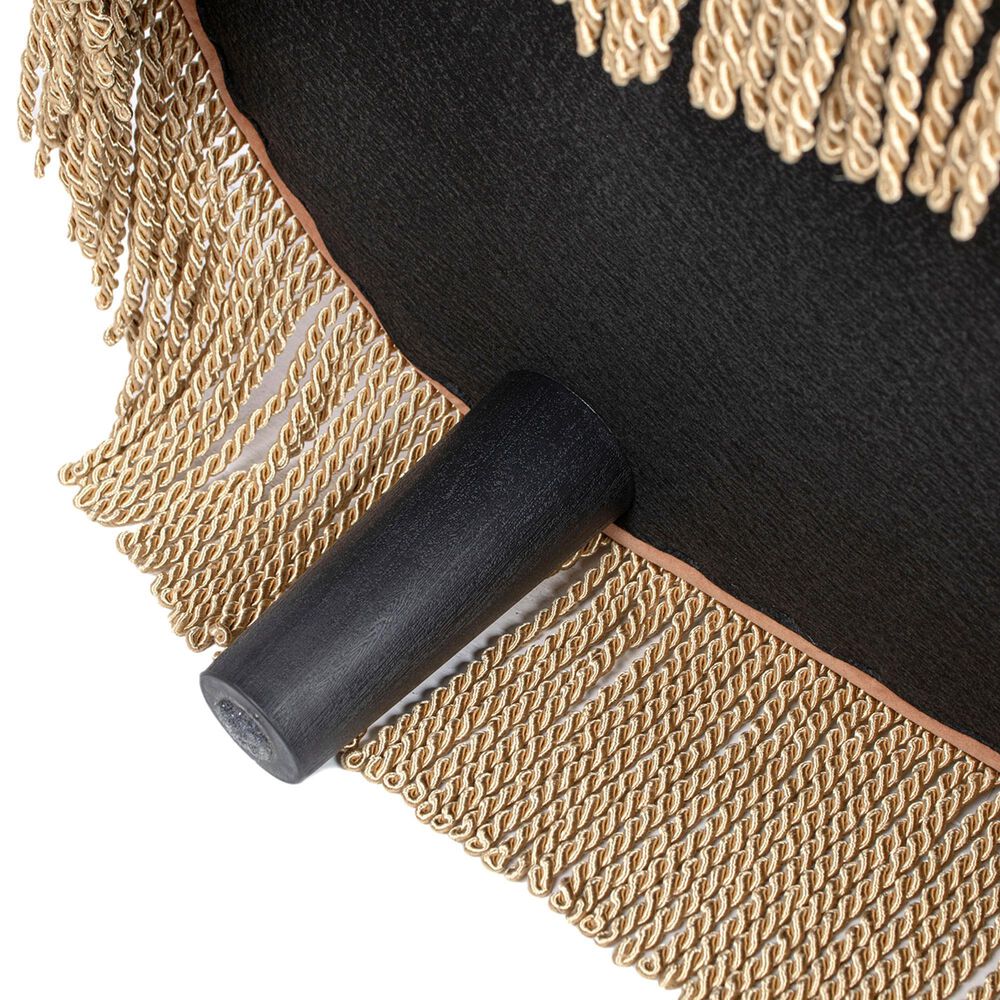 Jennifer Taylor Home Serena Storage Bench with Tufted Bullion Fringe in Peach Orange, , large