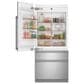 Cafe 20.1 Cu. Ft. Integrated Bottom Freezer Refrigerator with Left Hinge in Stainless Steel, , large