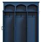 HOMLUX 5-Hook Hall Tree with 3 Hidden Storage in Blue and Walnut, , large