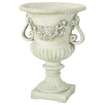 Hearth and Haven Outdoor Garden Urn Planter in White, , large
