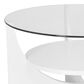 Lumisource U-Shaped Coffee Table in White and Clear, , large