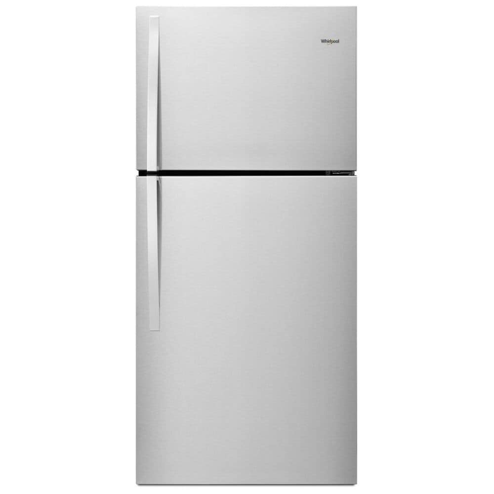 Whirlpool 19 Cu. Ft. Top-Freezer Refrigerator with LED Interior Lighting in Metallic Steel, , large