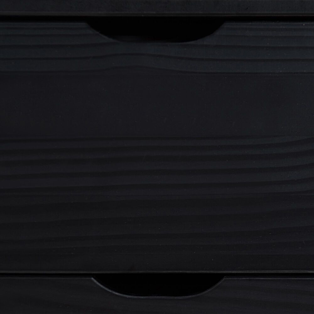 Linon Home Decor Polly 3-Drawer Nightstand in Black, , large