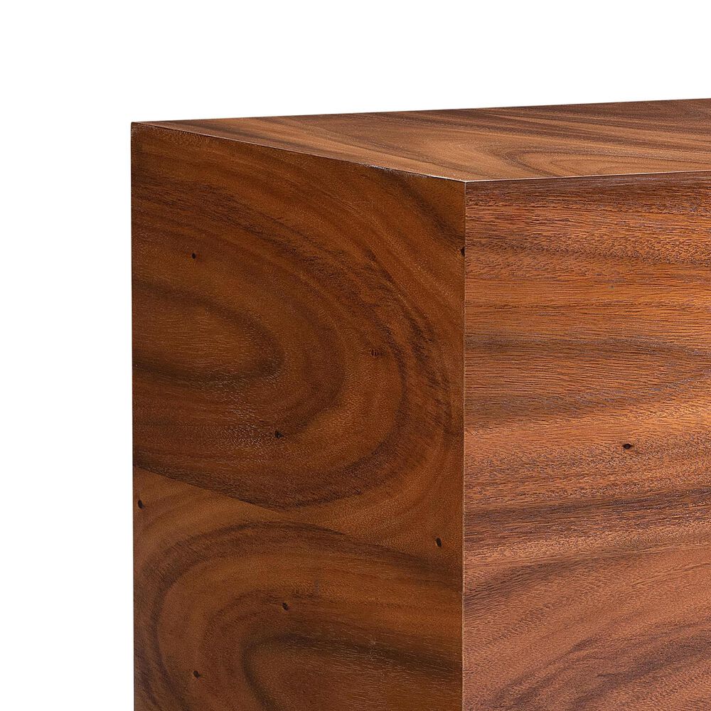 Bernhardt Loft Brasea Square Side Table in Lume, , large