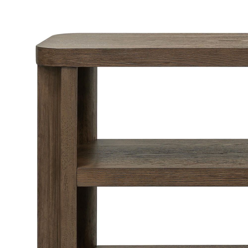 Bassett Mirror Company Griffin Console Table in Graphite Oak, , large