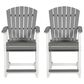 Ashley Transville Patio Counter Stool in Gray and White (Set of 2), , large