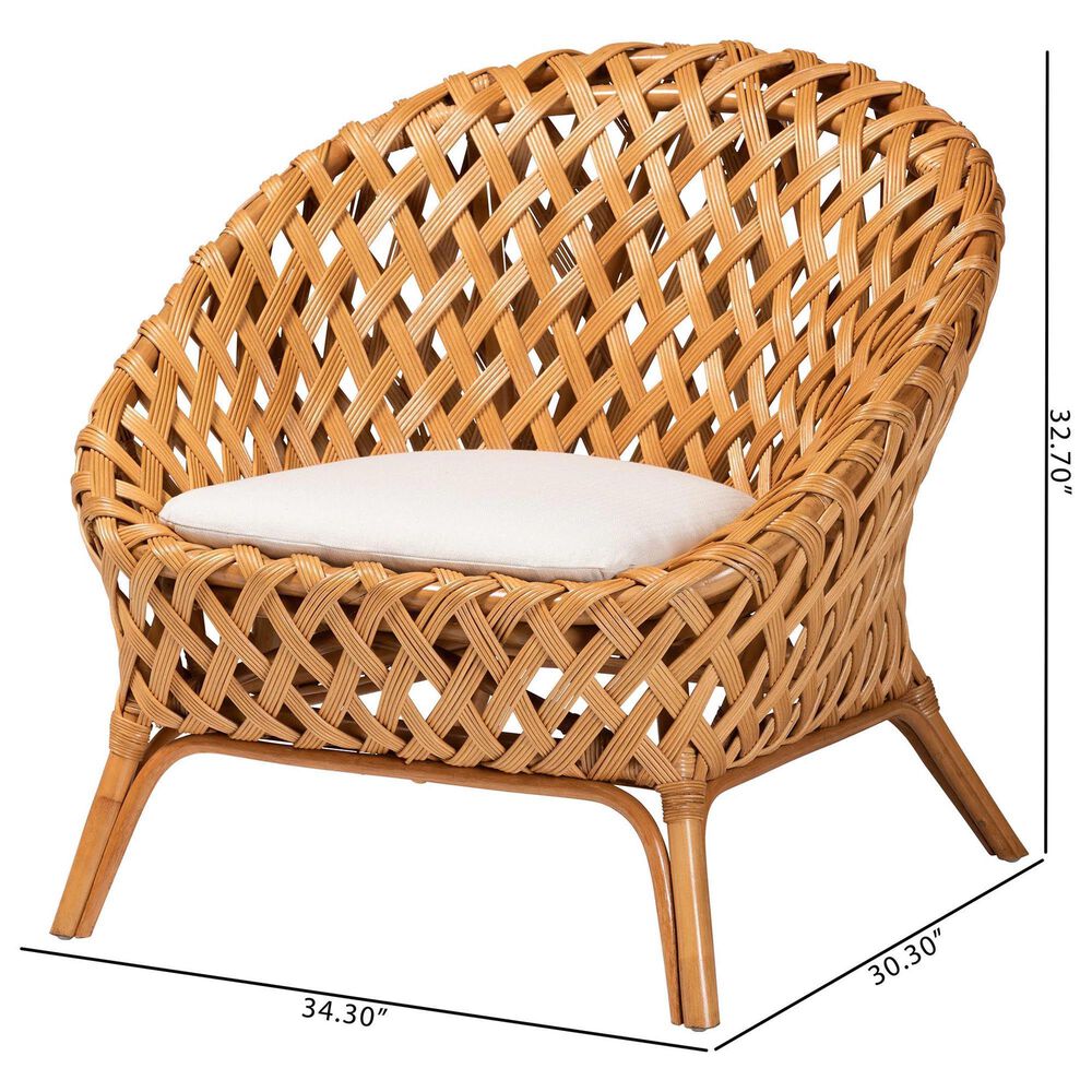 Baxton Studio Robista Accent Chair in Light Honey, , large
