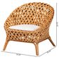 Baxton Studio Robista Accent Chair in Light Honey, , large