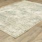 Oriental Weavers Reed RE12W 9"10" x 12"10" Ivory and Blue Area Rug, , large