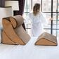 Jaxx Avana Kind Bed Orthopedic Support Pillow Comfort System in Mocha/Sage, , large